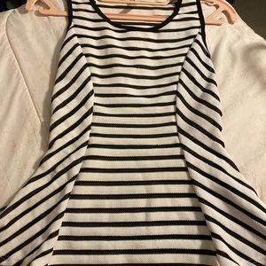 Black & white blouse